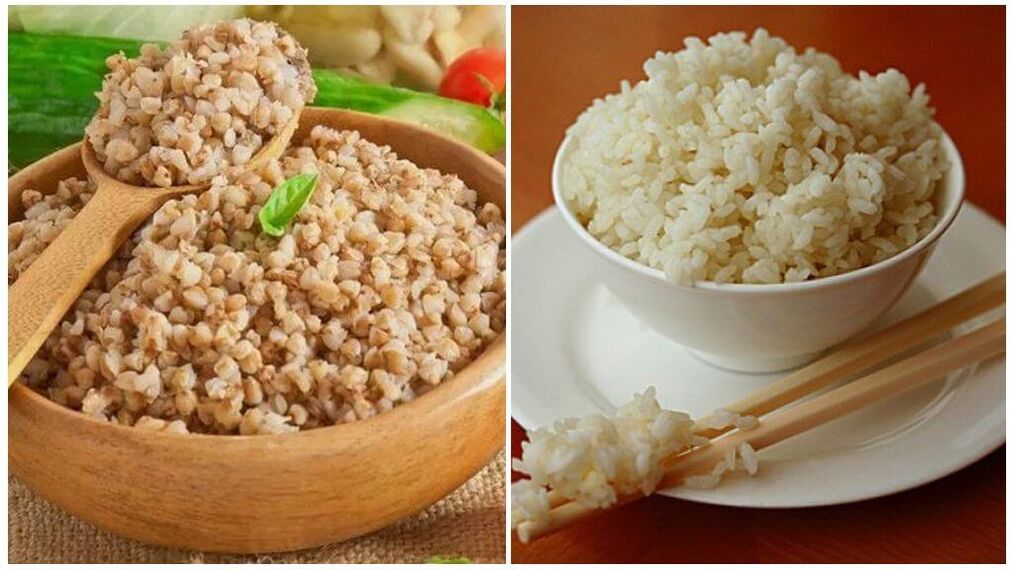 Buckwheat and rice diet to treat gout